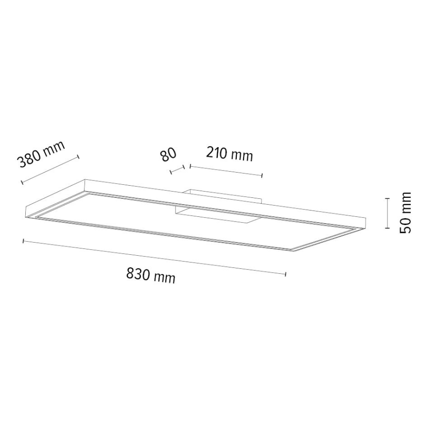 LED Dimbar taklampa RAMME LED/34W/230V ek – FSC certifierade