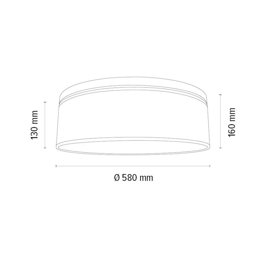 Taklampa BENITA 4xE27/25W/230V diameter 58 cm vit/ek – FSC certifierade