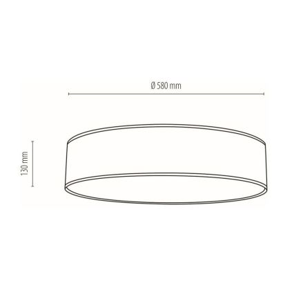Taklampa BOHO 4xE27/25W/230V diameter 58 cm vit – FSC certifierade