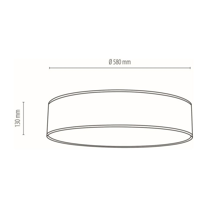 Taklampa BOHO 4xE27/25W/230V diameter 58 cm vit – FSC certifierade