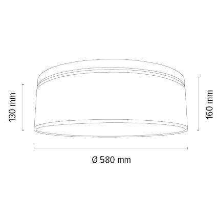 Taklampa BOHO 3xE27/25W/230V diameter 58 cm ek – FSC certifierade