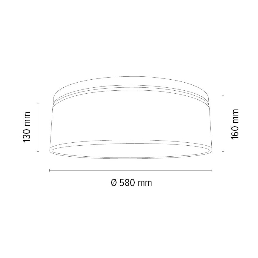 Taklampa BOHO 3xE27/25W/230V diameter 58 cm ek – FSC certifierade