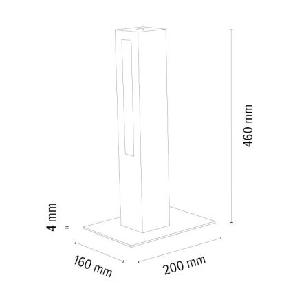 LED Dimbar bordslampa LEON LED/9W/230V ek – FSC certifierade