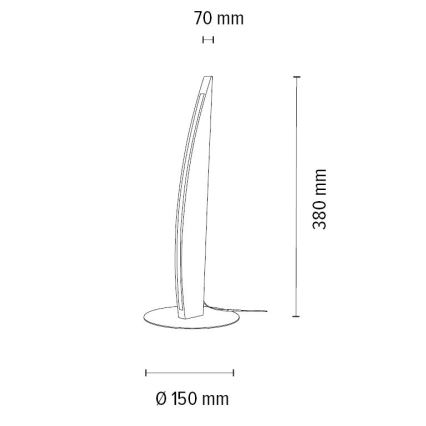 LED Dimbar bordslampa DUBAI LED/4W/230V ek – FSC certifierade