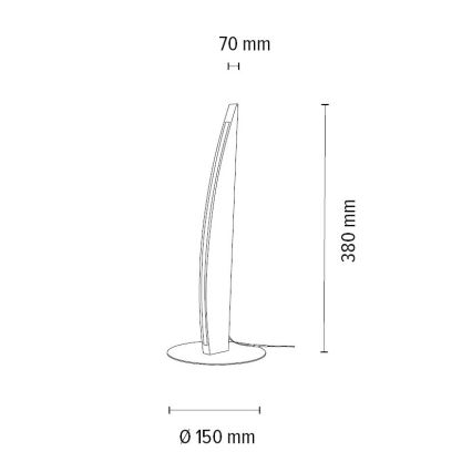 LED Dimbar bordslampa DUBAI LED/4W/230V ek – FSC certifierade