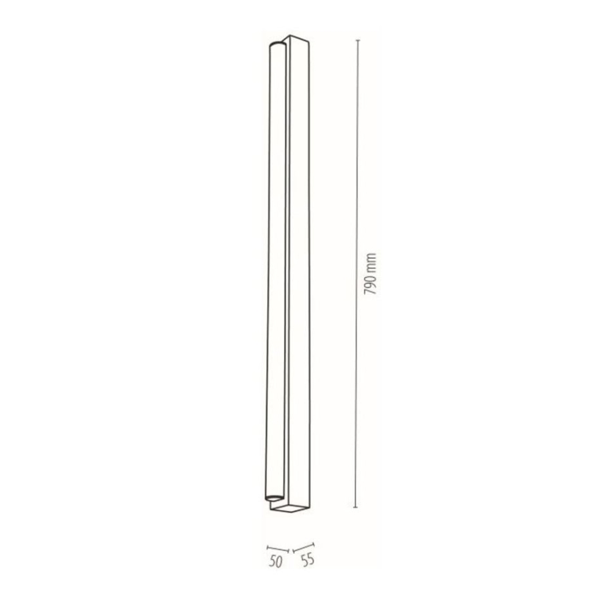 Badrumsspegel med LED-belysning AQUAVIVA LED/12W/230 79 cm IP44 ek – FSC certifierade