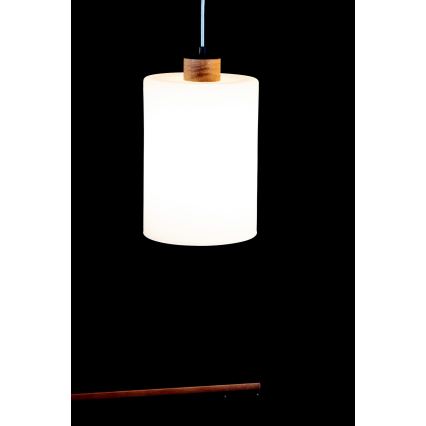Ljuskrona med textilsladd ZEFIR 3xE27/60W/230V ek
