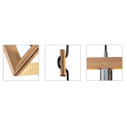 Pendellampa med sladd TRIGONON 1xE27/60W/230V matt ek