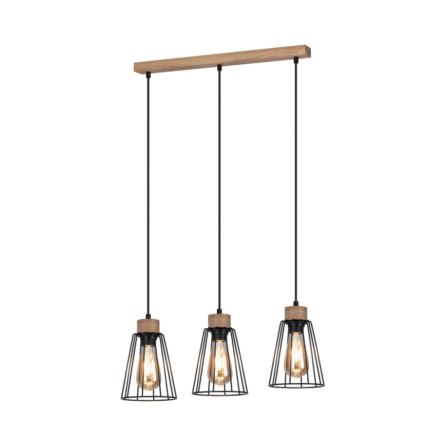 Spot-Light - Ljusskrona med upphängningsrem  ORAZIO 3xE27/60W/230V ek