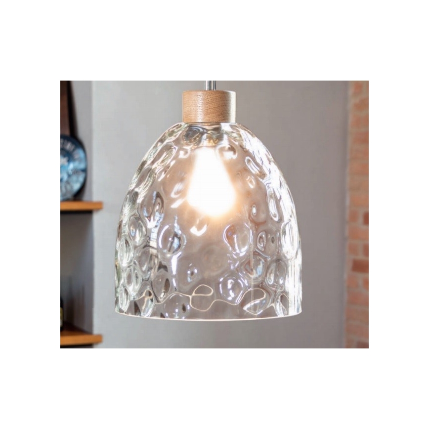 Ljuskrona med snöre ALESSANDRO 1xE27/60W/230V -FSC-certifierad
