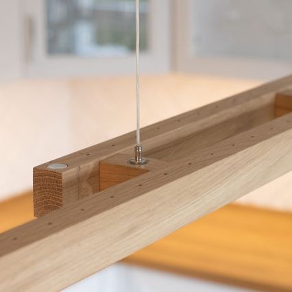 LED ljusreglerad ljuskrona på textilsladd SMAL 2xLED/22,5W/230V ek