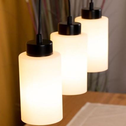 Ljuskrona med upphängningsrem BOSCO 3xE27/60W/230V