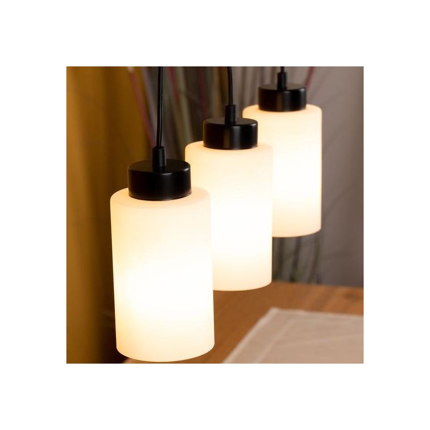Ljuskrona med upphängningsrem BOSCO 3xE27/60W/230V