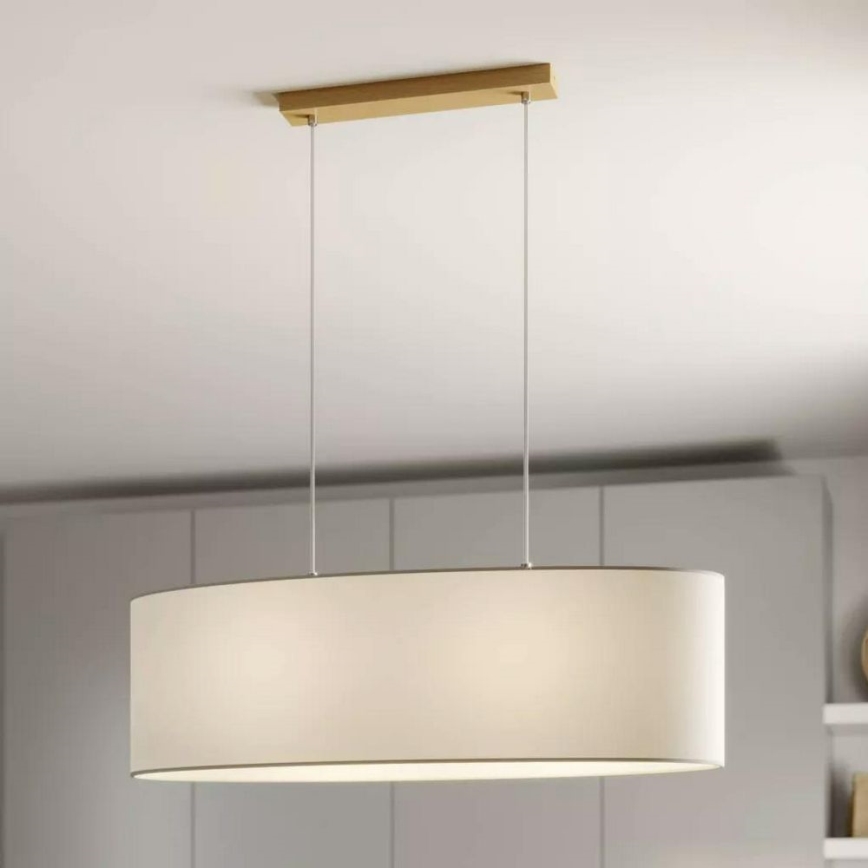 Ljuskrona med upphängningsrem DOVE 2xE27/40W/230V ek - FSC-certifierad