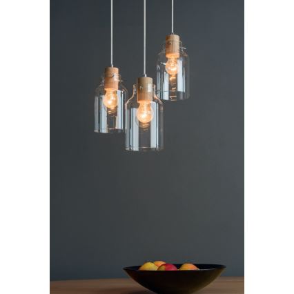 Taklampa på kabel ALESSANDRO 1xE27/60W/230V ek