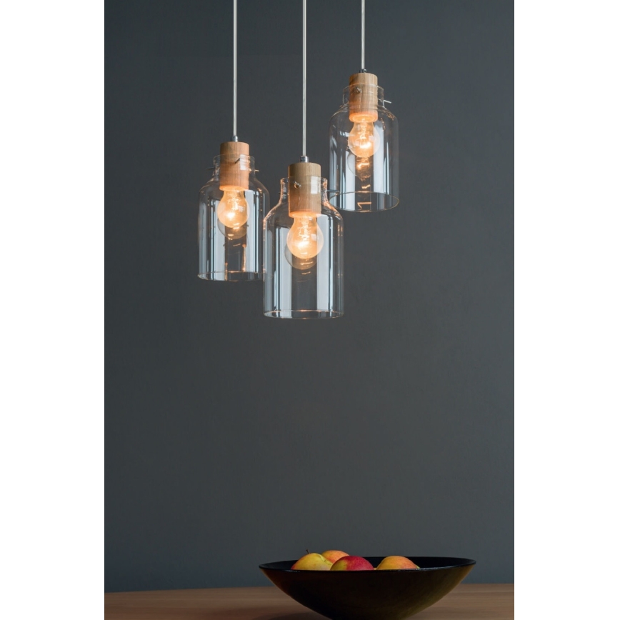 Taklampa på kabel ALESSANDRO 1xE27/60W/230V ek