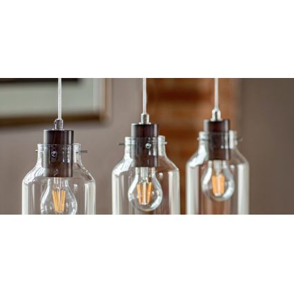 Taklampa på kabel ALESSANDRO 1xE27/60W/230V bok
