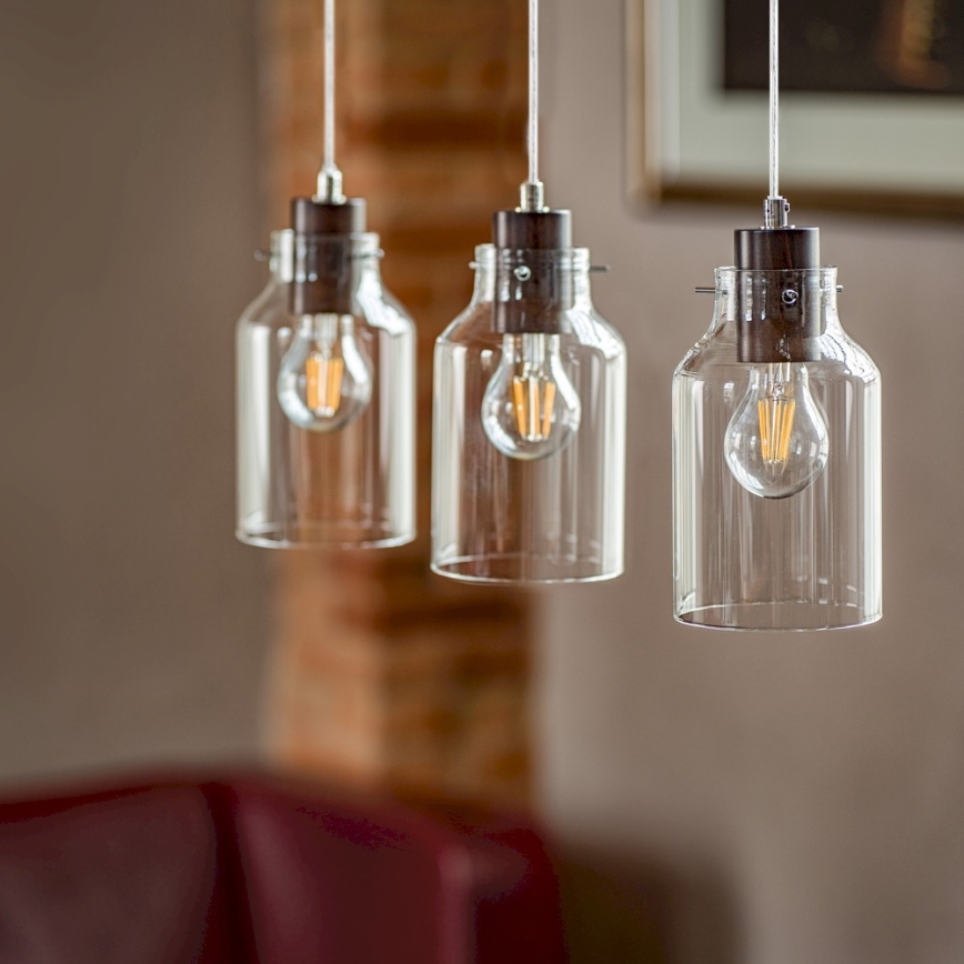 Taklampa på kabel ALESSANDRO 1xE27/60W/230V bok