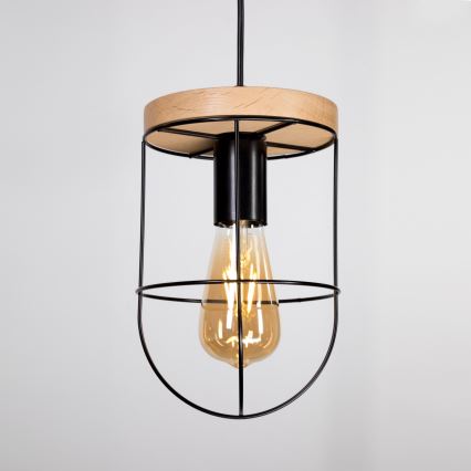 Ljuskrona med textilsladd NETUNO 1xE27/60W/230V ek