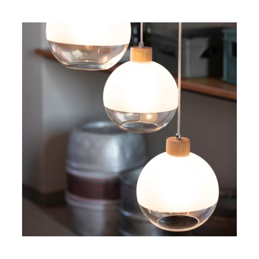 Ljuskrona med snöre ALESSANDRO 1xE27/60W/230V -FSC-certifierad