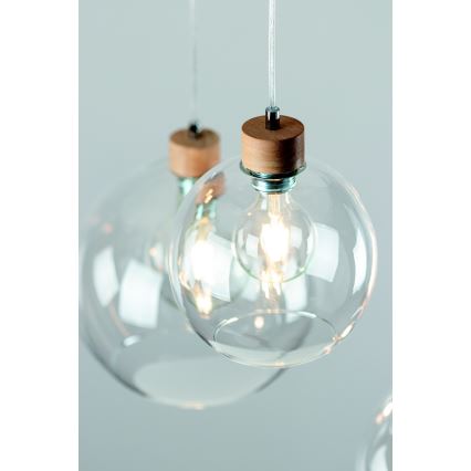 Spot-Light 18710174 - Ljuskrona med snöre LAGUNA 1xE27/60W/230V ek