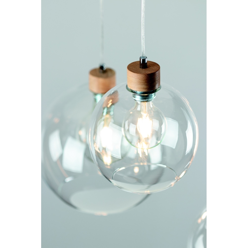 Spot-Light 18710174 - Ljuskrona med snöre LAGUNA 1xE27/60W/230V ek