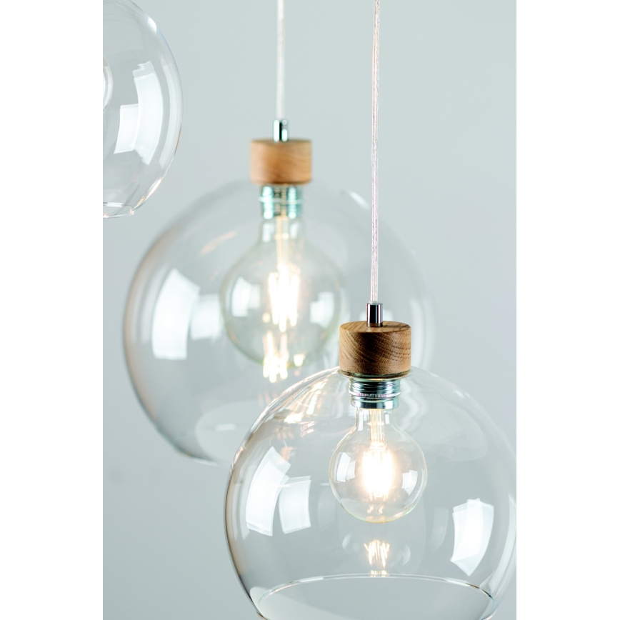 Spot-Light 18710174 - Ljuskrona med snöre LAGUNA 1xE27/60W/230V ek