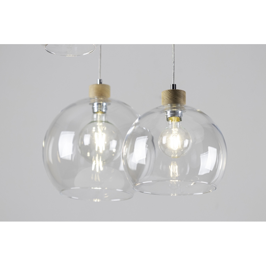 Spot-Light 18710174 - Ljuskrona med snöre LAGUNA 1xE27/60W/230V ek