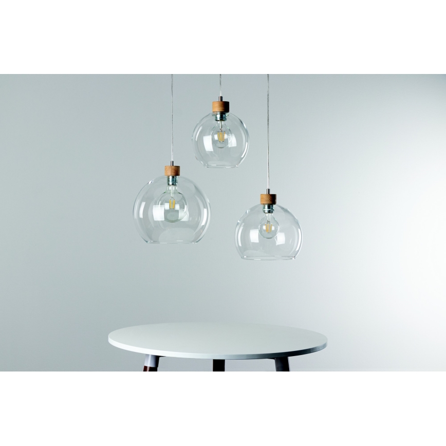 Spot-Light 18710174 - Ljuskrona med snöre LAGUNA 1xE27/60W/230V ek