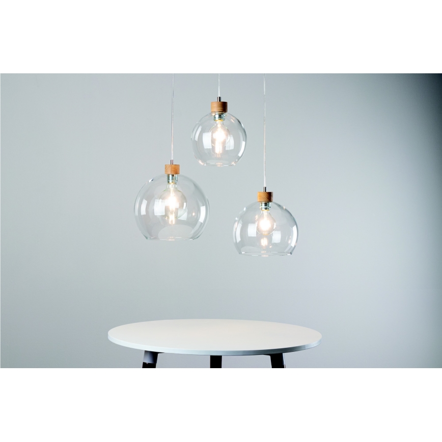 Spot-Light 18710174 - Ljuskrona med snöre LAGUNA 1xE27/60W/230V ek