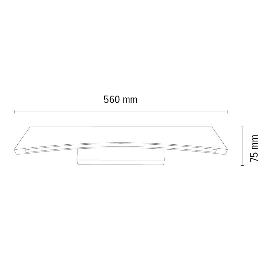 LED ljusreglerad vägglampa ZIAD LED/6,5W/230V ek