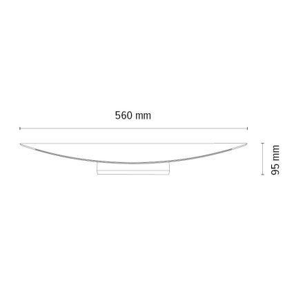 Dimmbar LED-vägglampa DUBAI LED/6,5W/230V ek