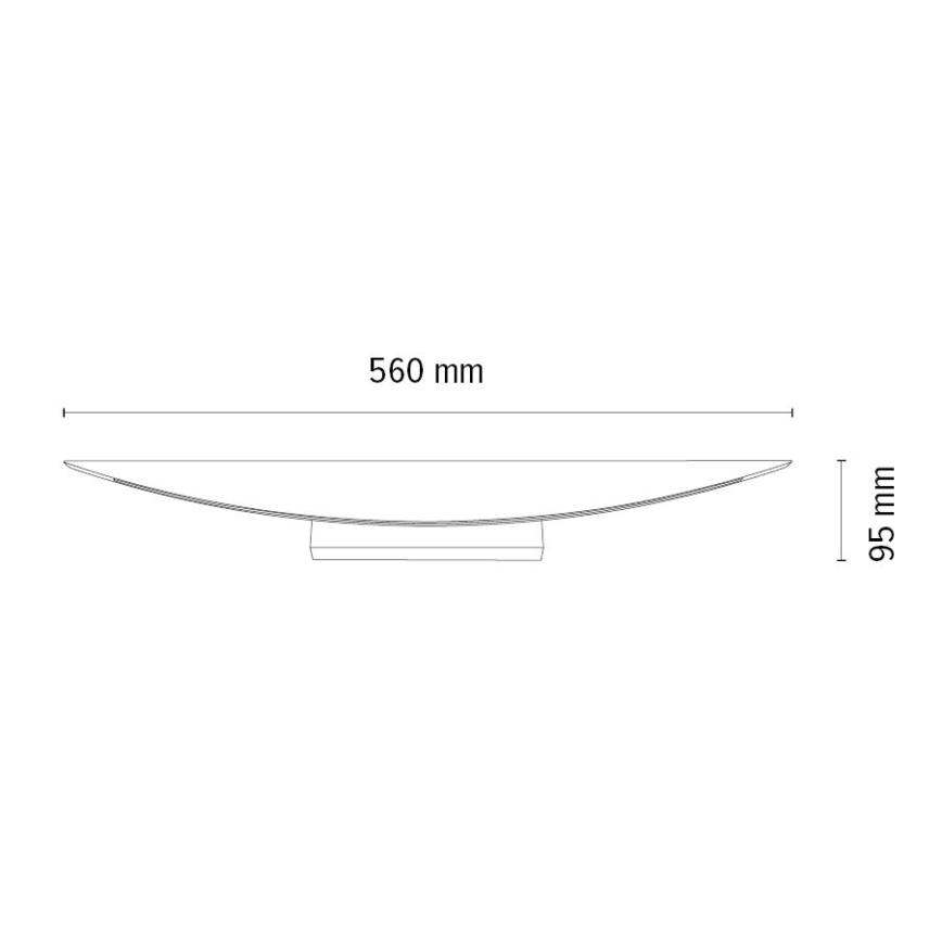 Dimmbar LED-vägglampa DUBAI LED/6,5W/230V ek