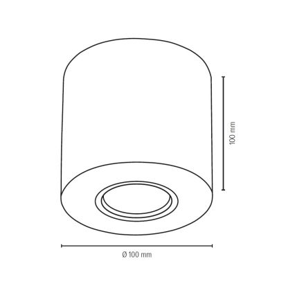 Taklampa WOODDREAM 1xGU10/6W/230V ek