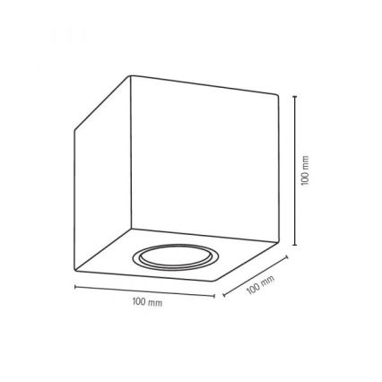 Spot-Light 2076136 - Takbelysning CEMENT DREAM  1xGU10/6W/230V betong - FSC-certifierad