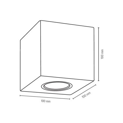 Taklampa WOODDREAM 1xGU10/6W/230V ek