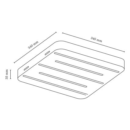 LED taklampa NEELE LED/19,5W/230V ek