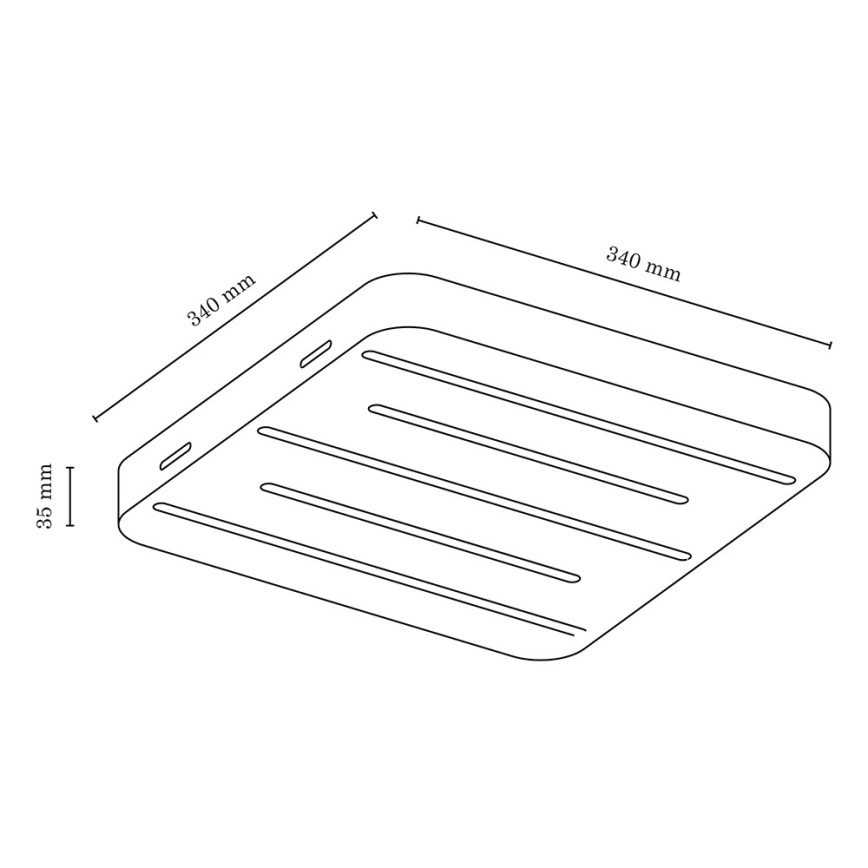 LED taklampa NEELE LED/19,5W/230V ek