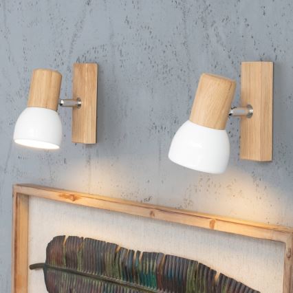 Spot-Light 2224174 - Väggspotlight SVENDA 1xE27/60W/230V