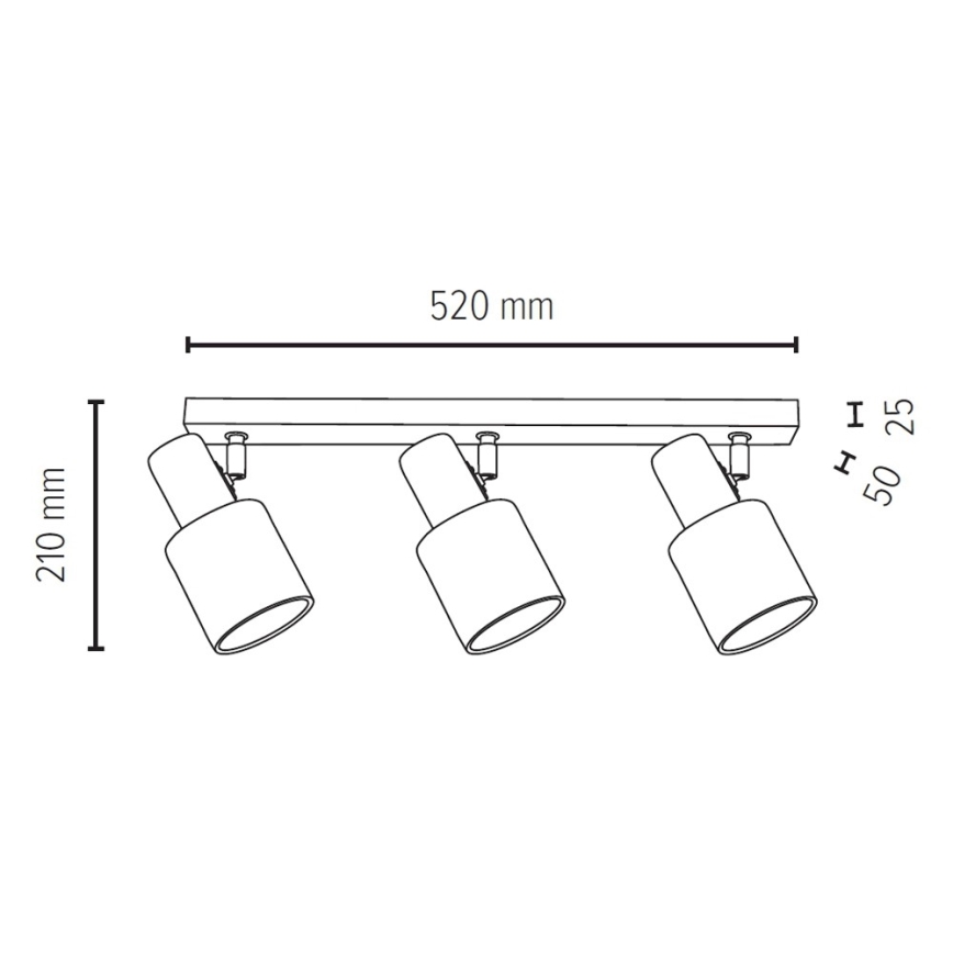 Spot-Light 2236374 - Spotljus trädHem 3xE27/25W/230V