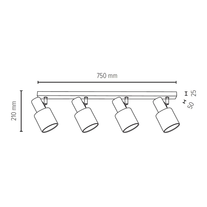 Spot-Light 2236474 - Spotljus trädHem 4xE27/25W/230V