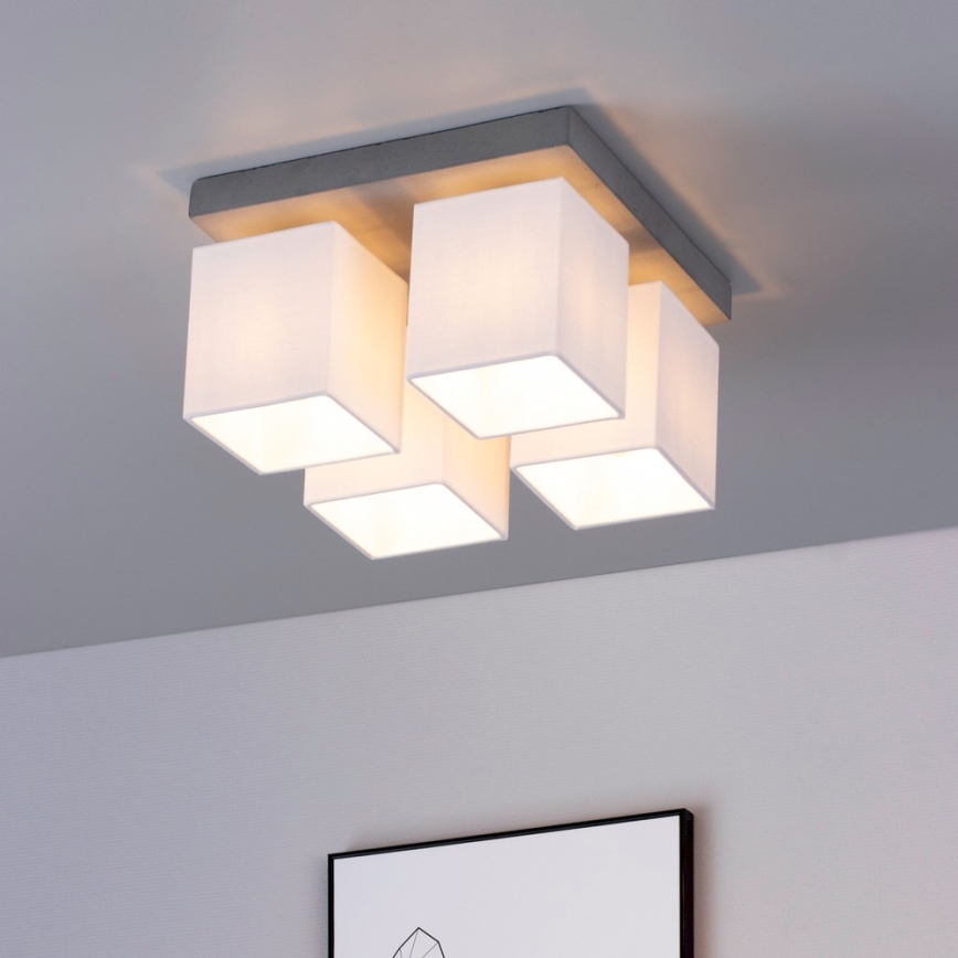 Spot-Light 2241436 - Takbelysning GREAT 4xE27/25W/230V