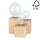 Spot-Light 2276374 - Bordslampa VINCENT 3xE27/15W/230V - FSC-certifierad