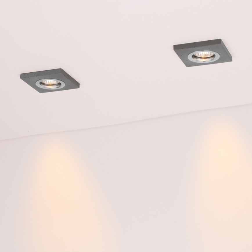 KIT 3x LED infälld belysning VITAR 1xGU10/5W/230V CRI 90 betong – FSC certifierade