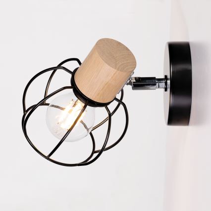 Väggspotlight PHIPHI 1xE27/60W/230V ek -FSC-certifierad