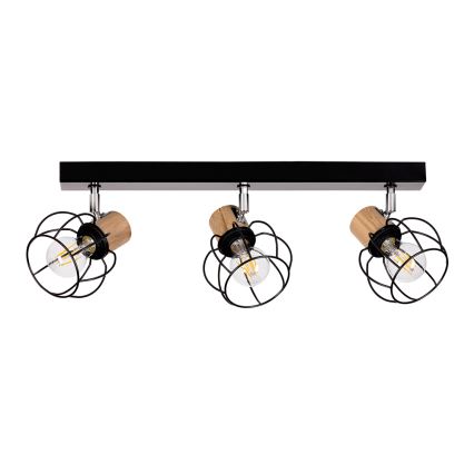 Tak spotlight PHIPHI 3xE27/60W/230V ek - FSC-certifierad