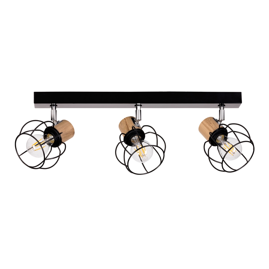 Tak spotlight PHIPHI 3xE27/60W/230V ek - FSC-certifierad