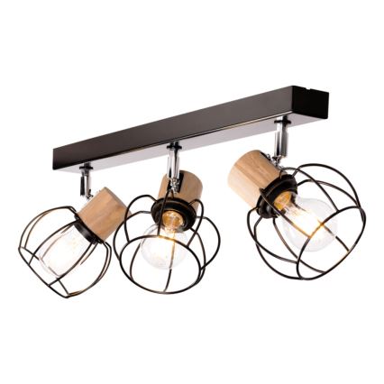 Tak spotlight PHIPHI 3xE27/60W/230V ek - FSC-certifierad