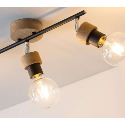 Spotlight MARJOLAINE 3xE27/25W/230V ek - FSC-certifierad
