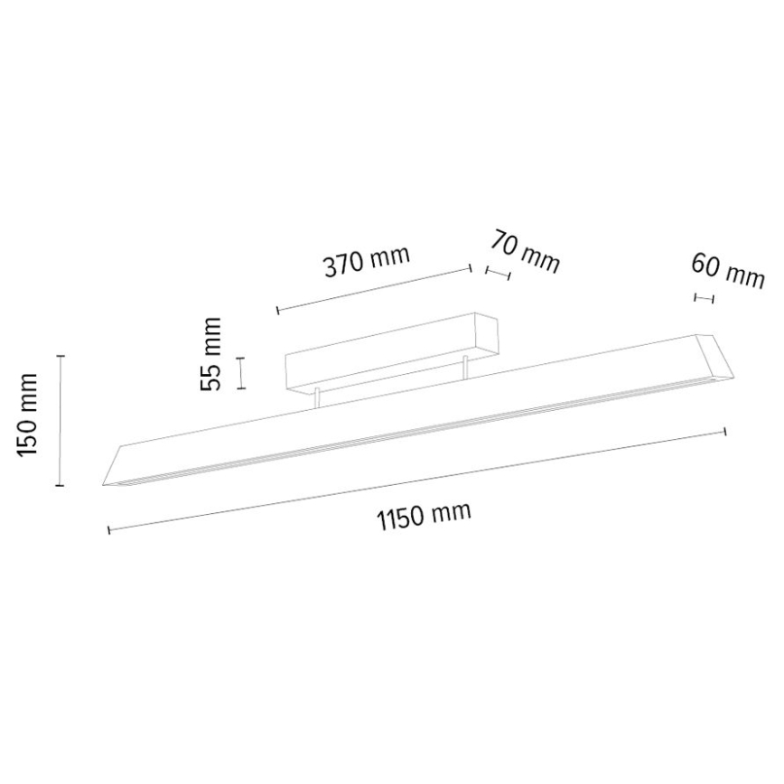 Dimbar LED ytmonterad ljuskrona DEROTT 3xLED/14W/230V ek